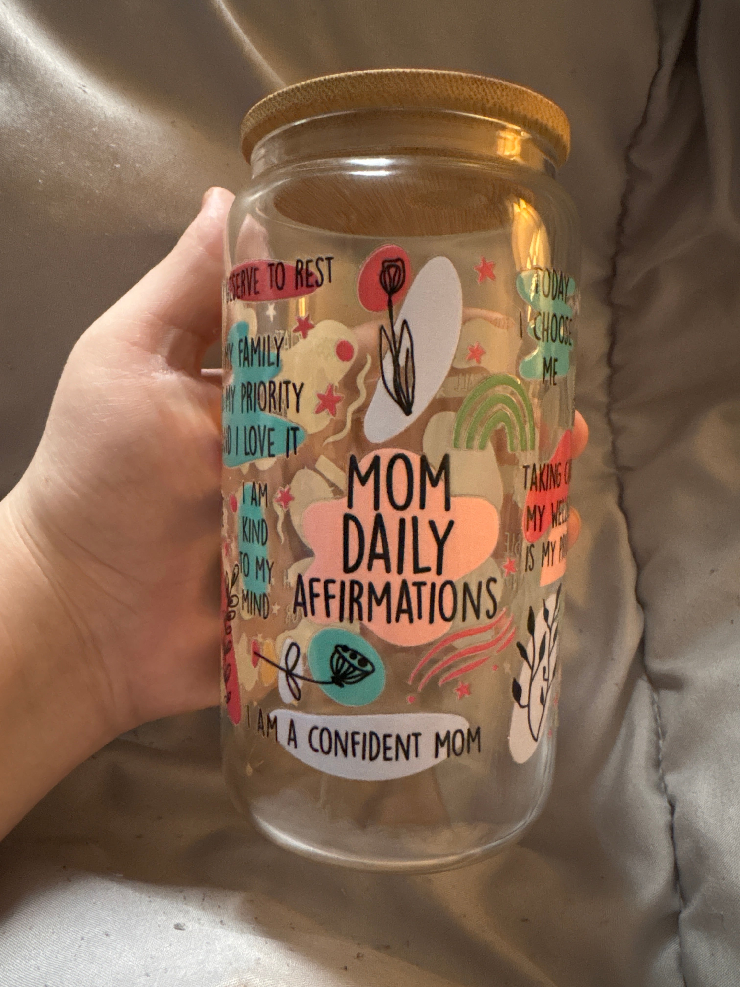 PREMADE mom affirmation cup