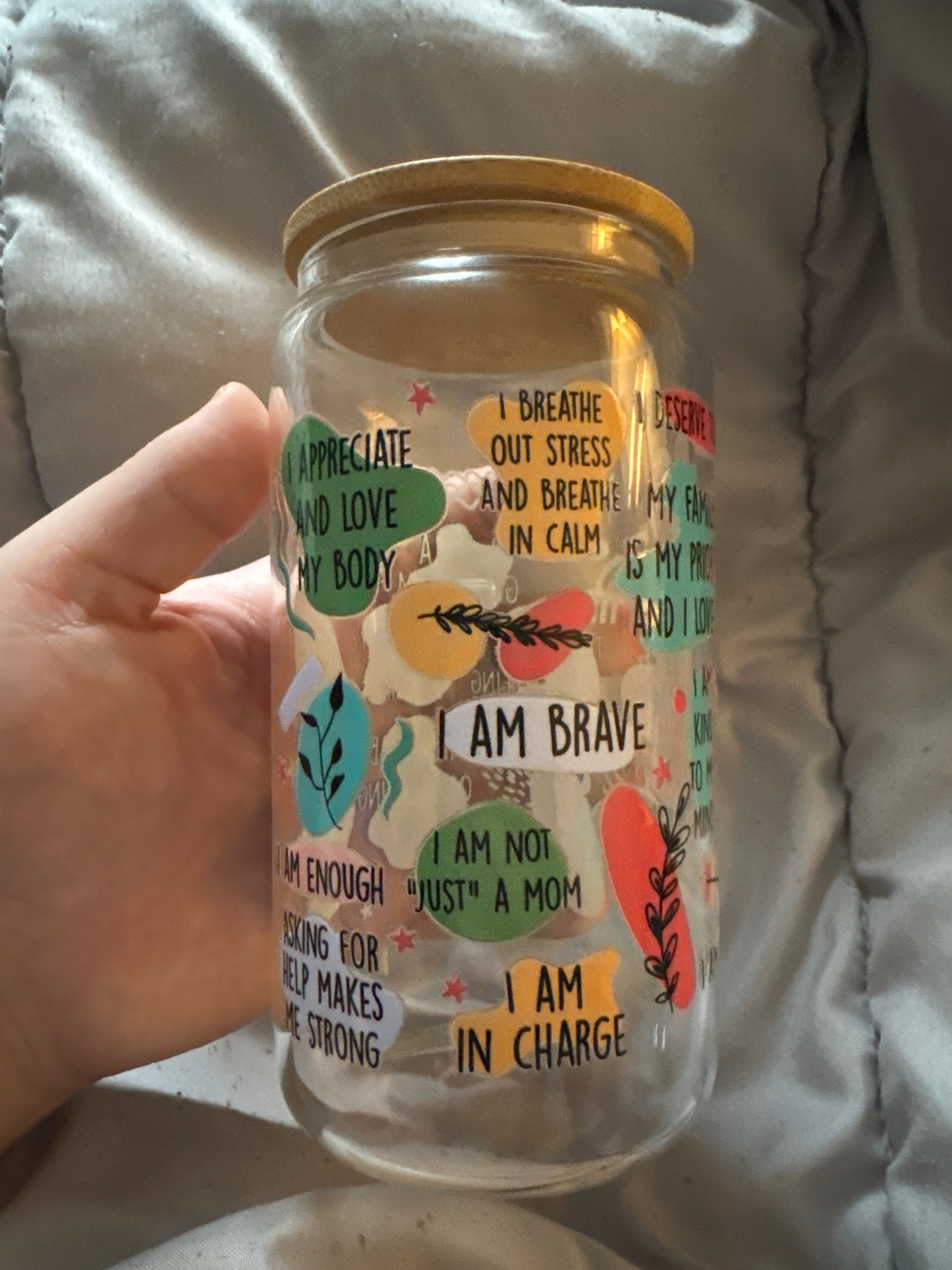 PREMADE mom affirmation cup