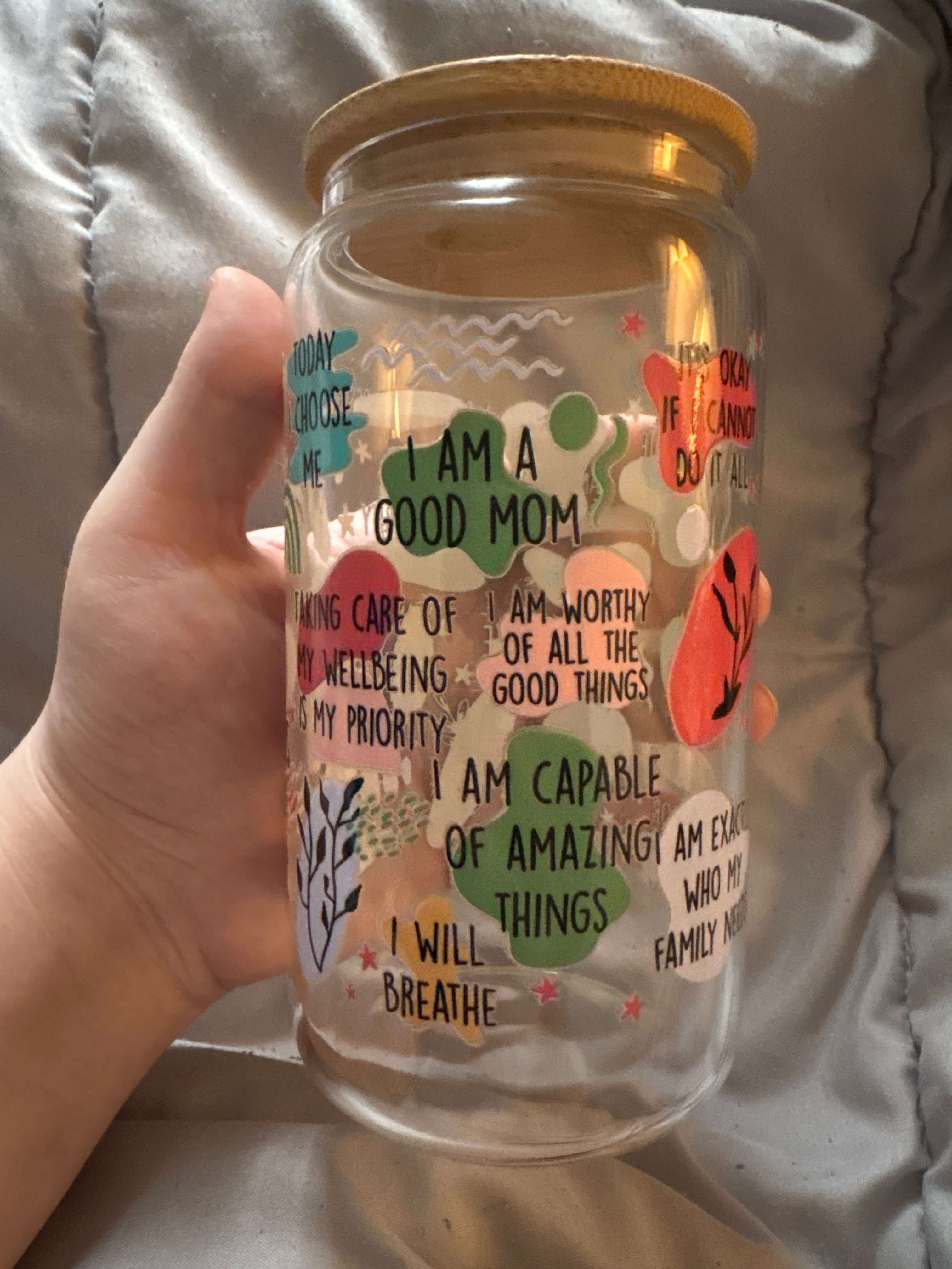 PREMADE mom affirmation cup