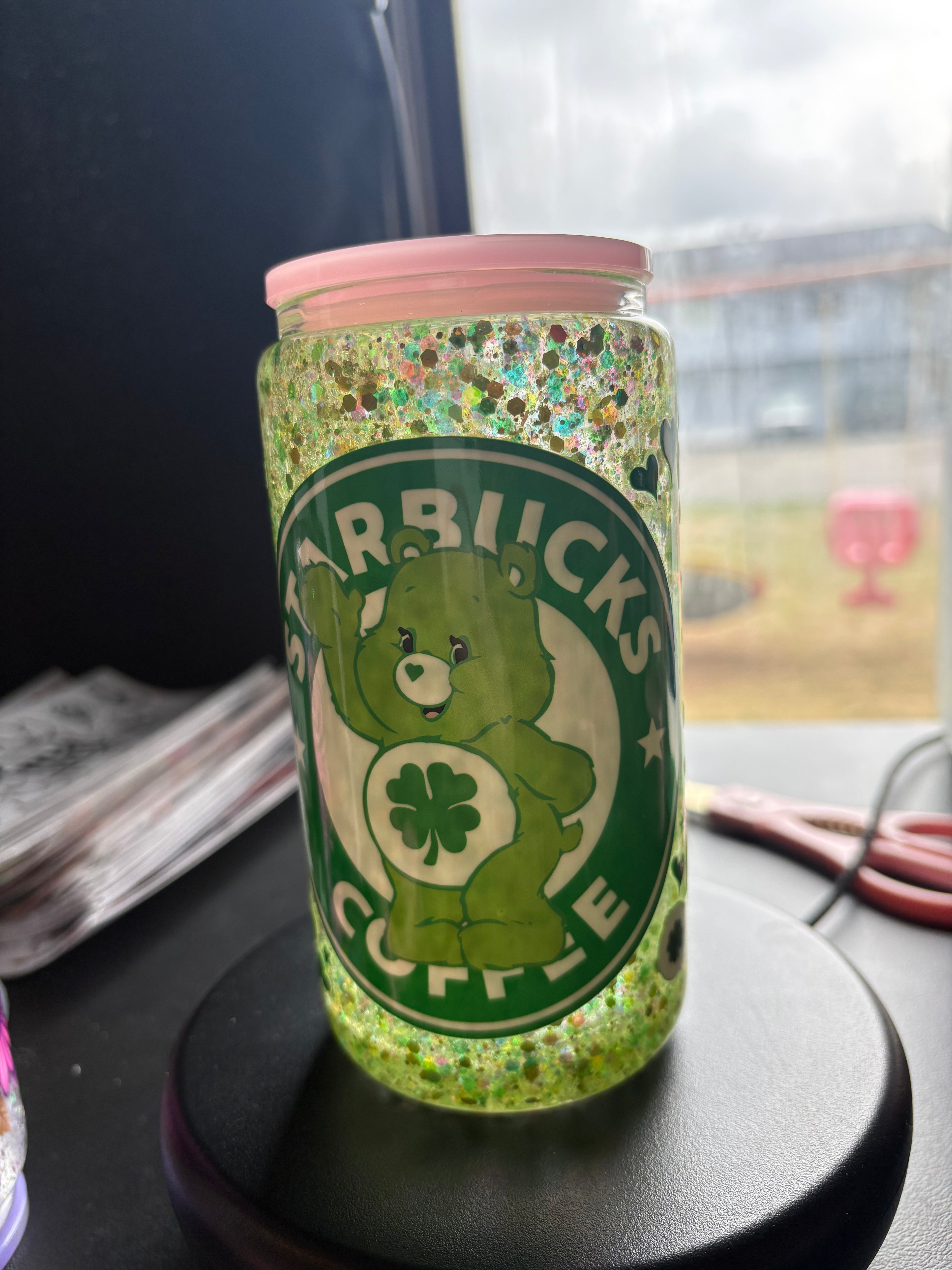 PRE MADE Starbucks carebear cup