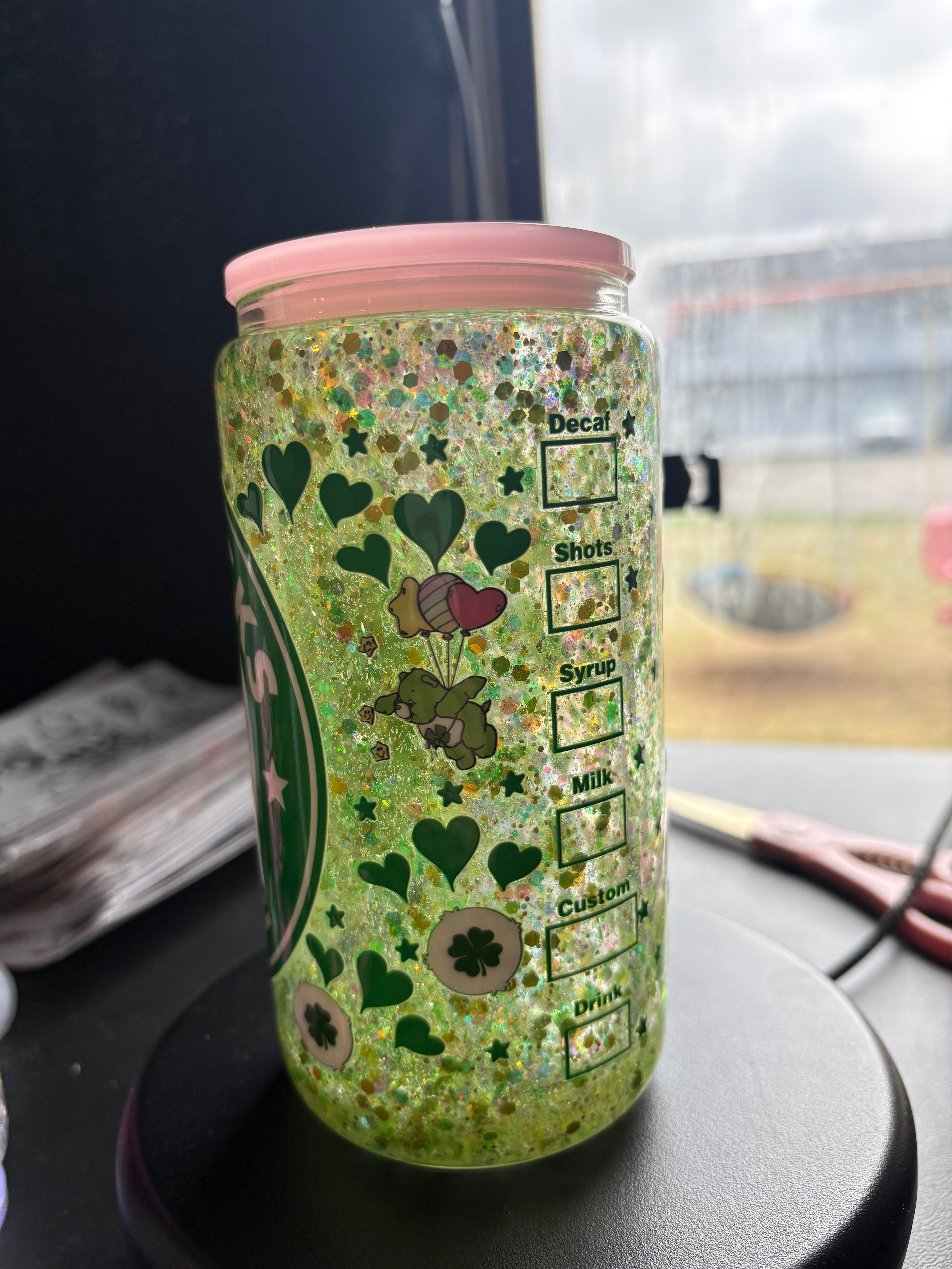 PRE MADE Starbucks carebear cup