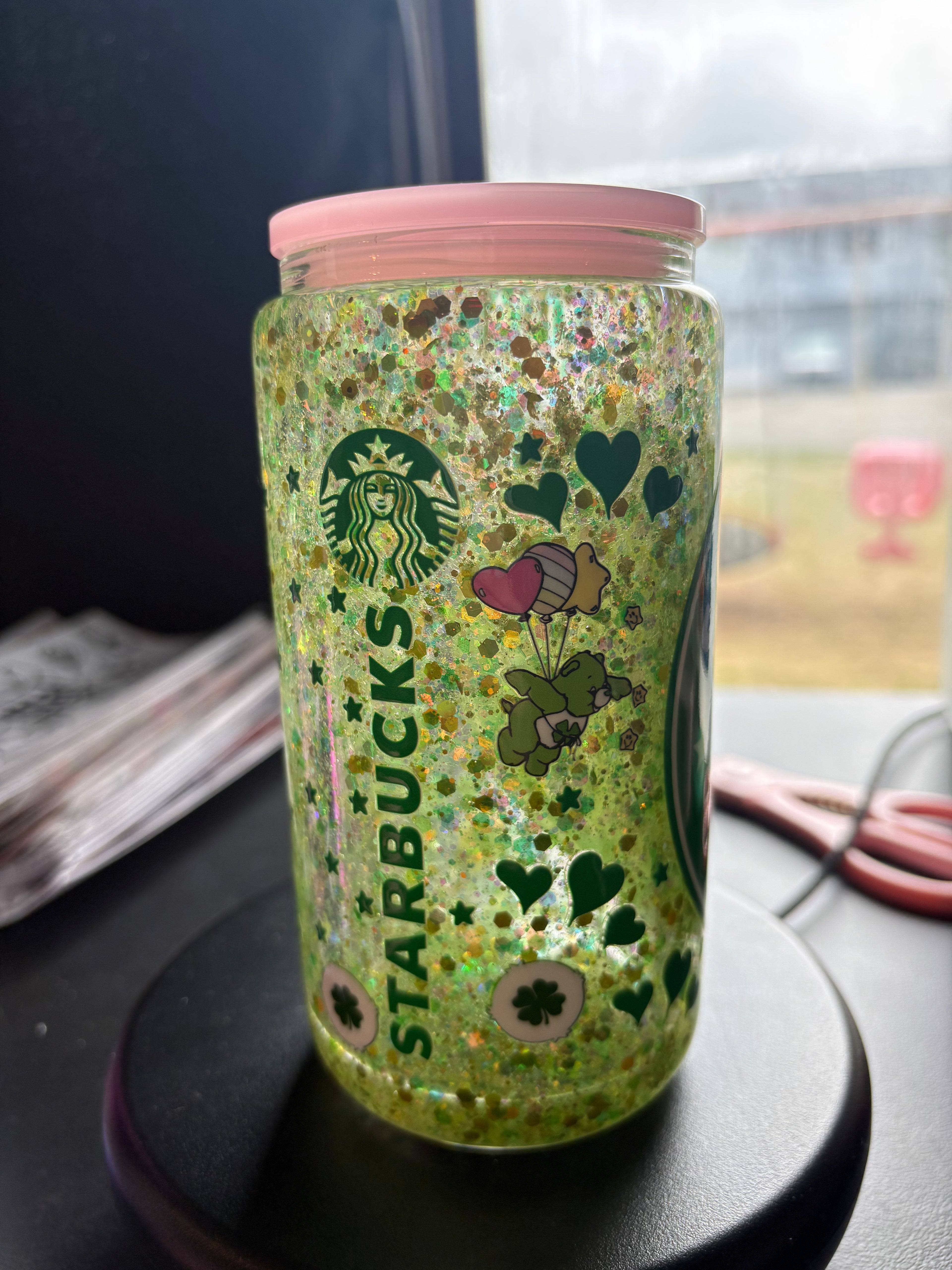 PRE MADE Starbucks carebear cup