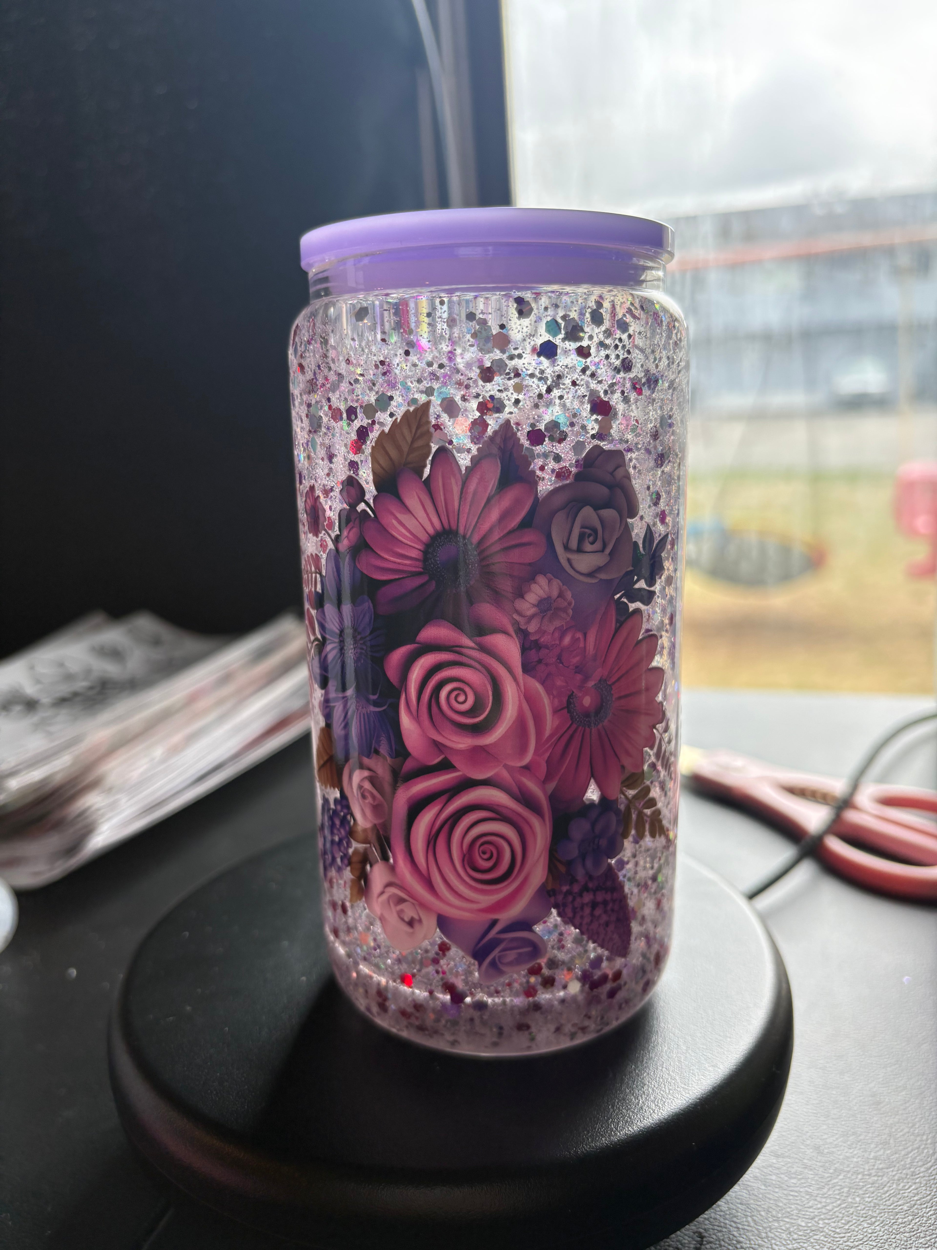 PRE MADE mom snow globe cup