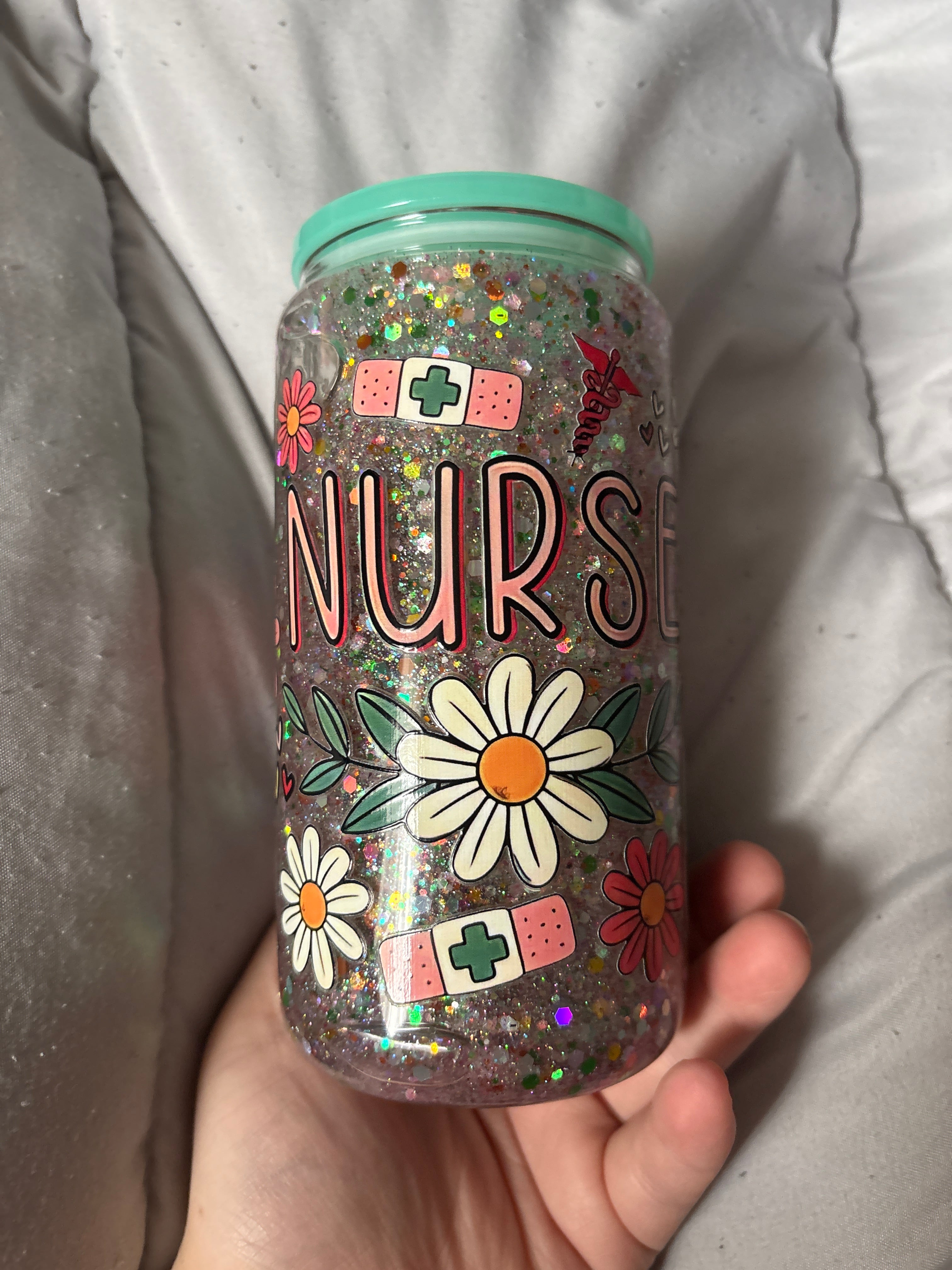 PRE MADE Nurse snow globe cup
